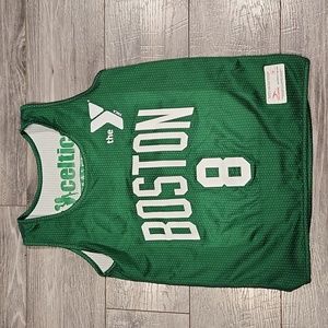 Score Authentic Apparel Boston #8 Jr. Celtics Youth Basketball Boys sz YM tank